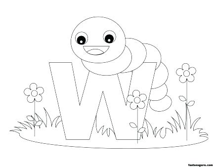 Letter W Coloring Pages at GetColorings.com | Free printable colorings