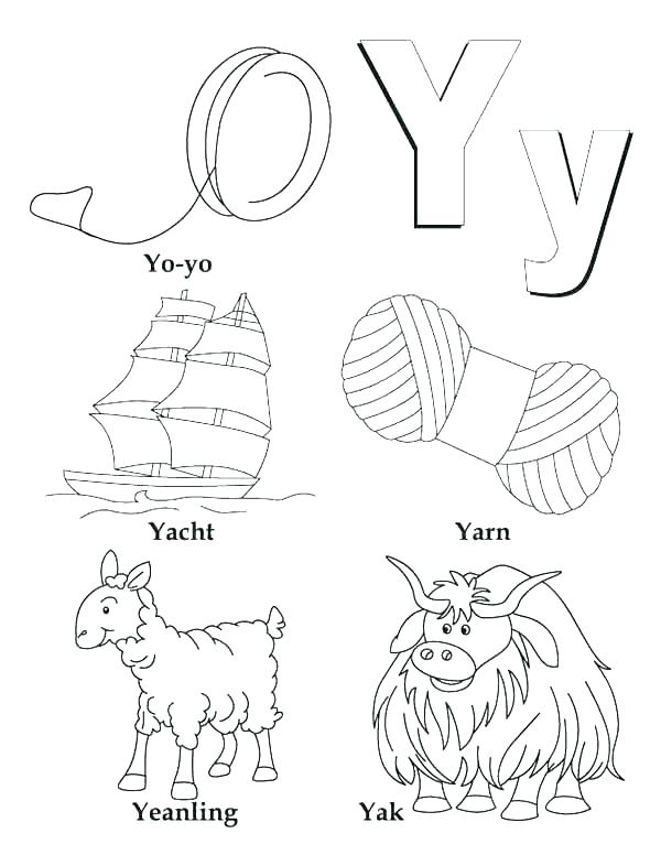 Letter Y Coloring Pages At GetColorings Free Printable Colorings 