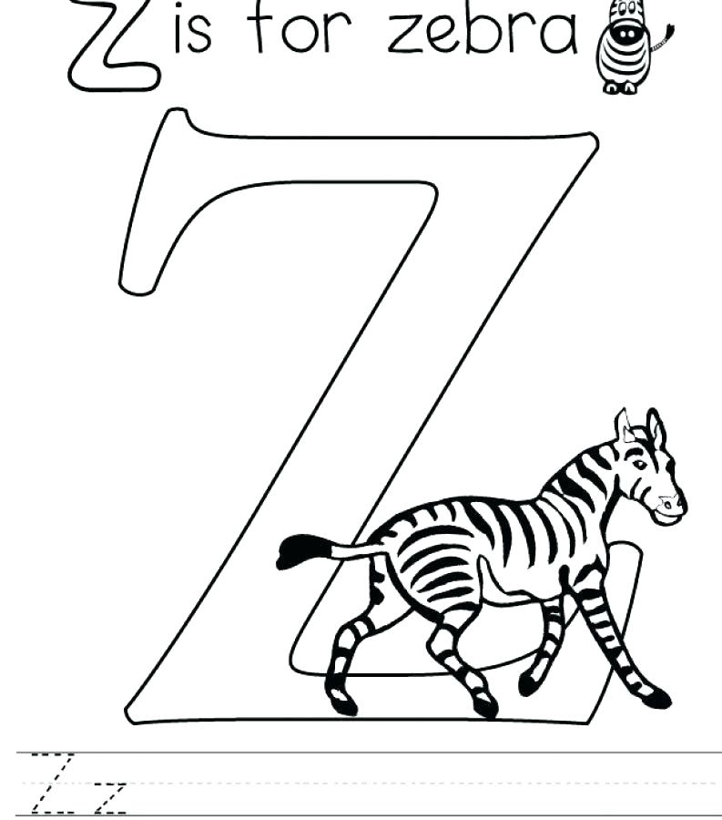 Letter Z Coloring Page At Getcolorings.com 