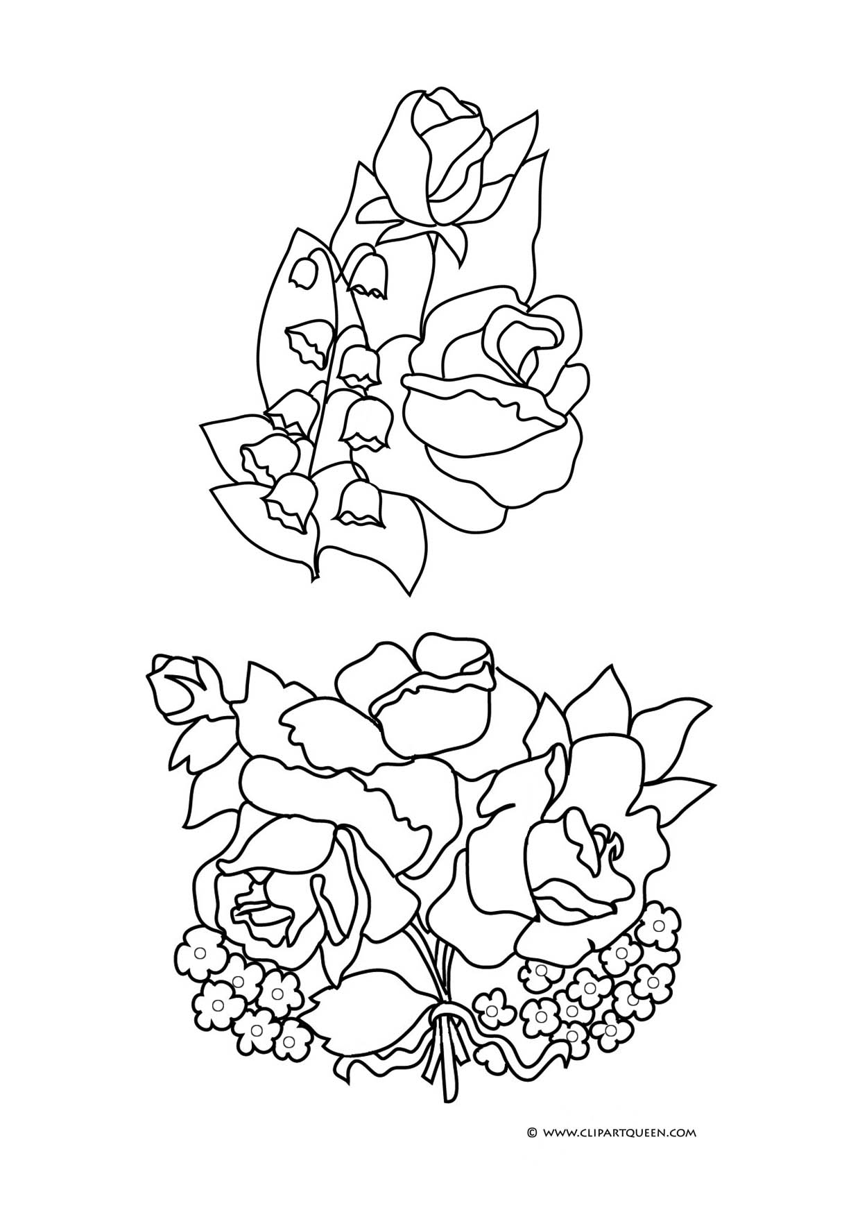 Lily Of The Valley Coloring Pages at GetColorings.com | Free printable