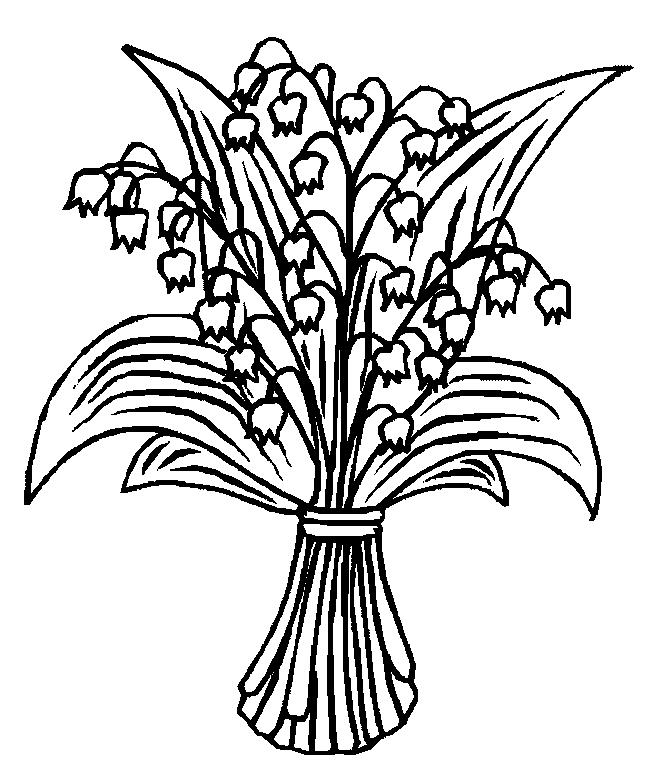 Lily Of The Valley Coloring Pages at GetColorings.com | Free printable