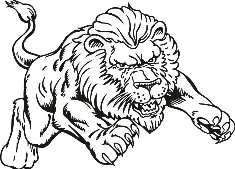 Lion Head Coloring Page at GetColoringscom Free