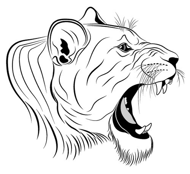 Lion Head Coloring Page at GetColorings.com | Free printable colorings