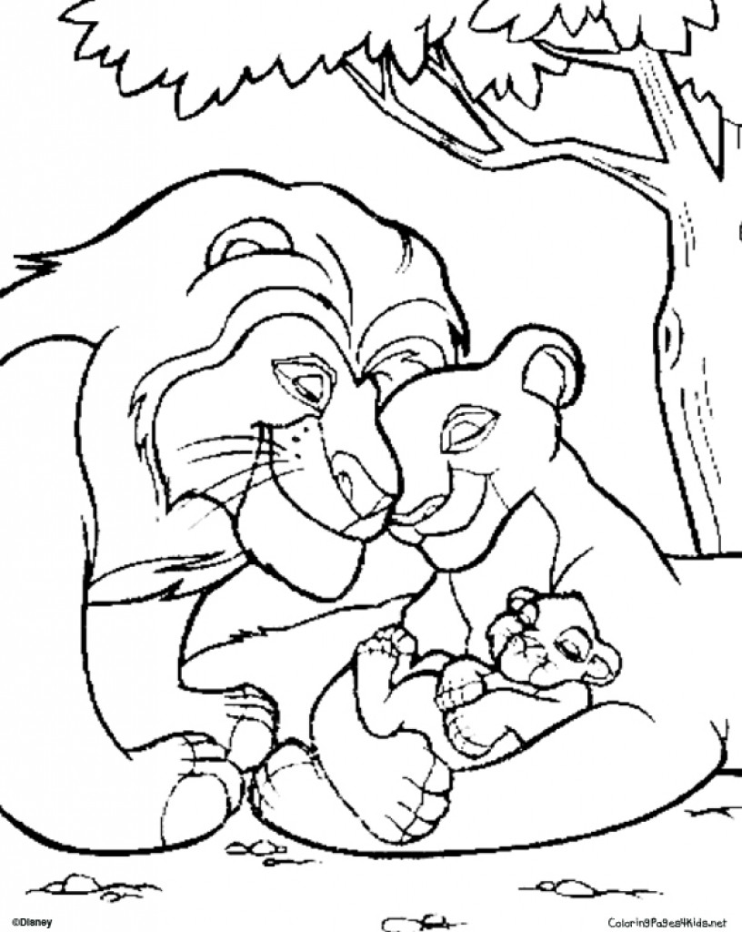 Free Printable Coloring Pages Lion King Lion King Coloring Pages Nala