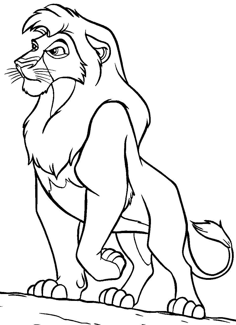 Lion King Coloring Pages Kovu at GetColorings.com | Free printable