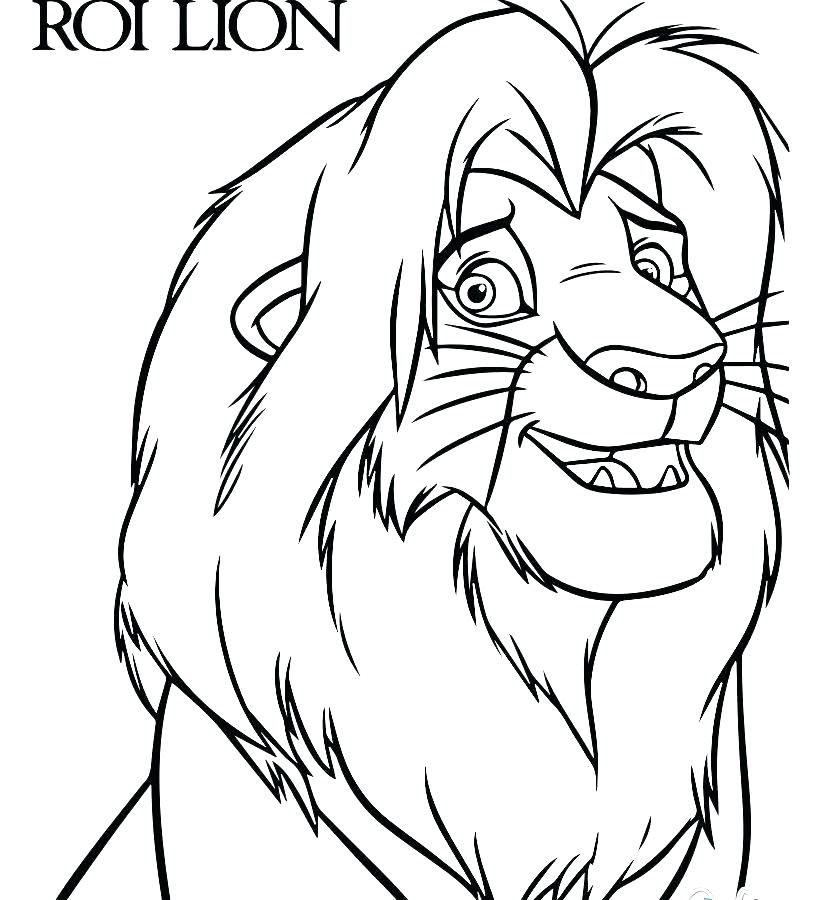 Lion King Printable Coloring Pages at Free printable