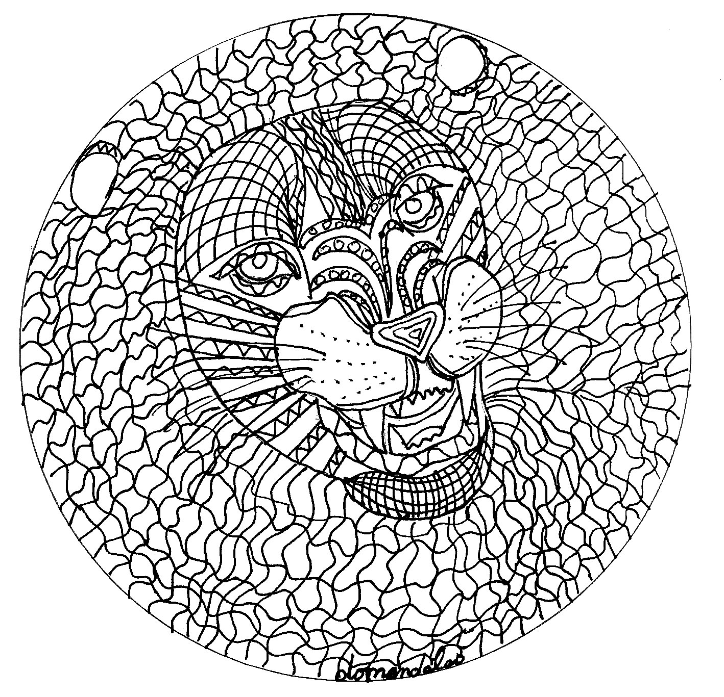 Lion Mandala Coloring Pages at GetColorings.com | Free printable