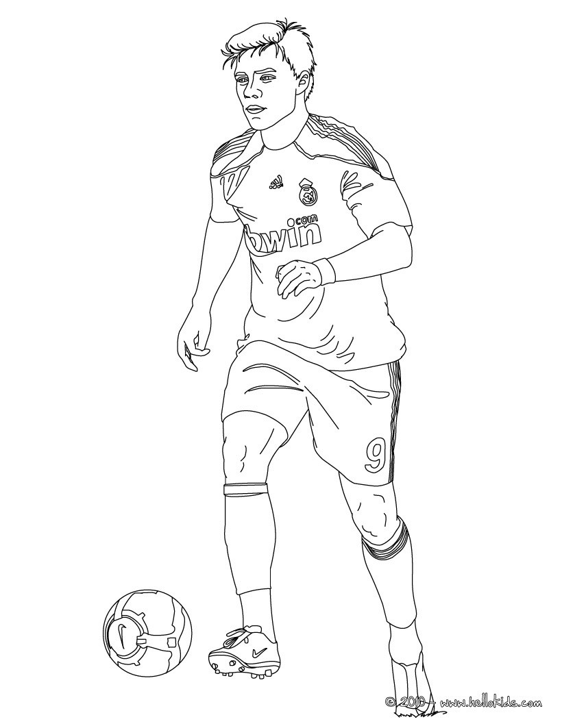 Lionel Messi Coloring Page at Free