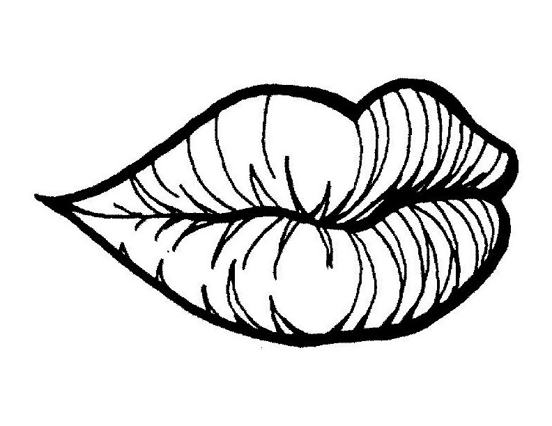 Lips Coloring Page At GetColorings Free Printable Colorings Pages 