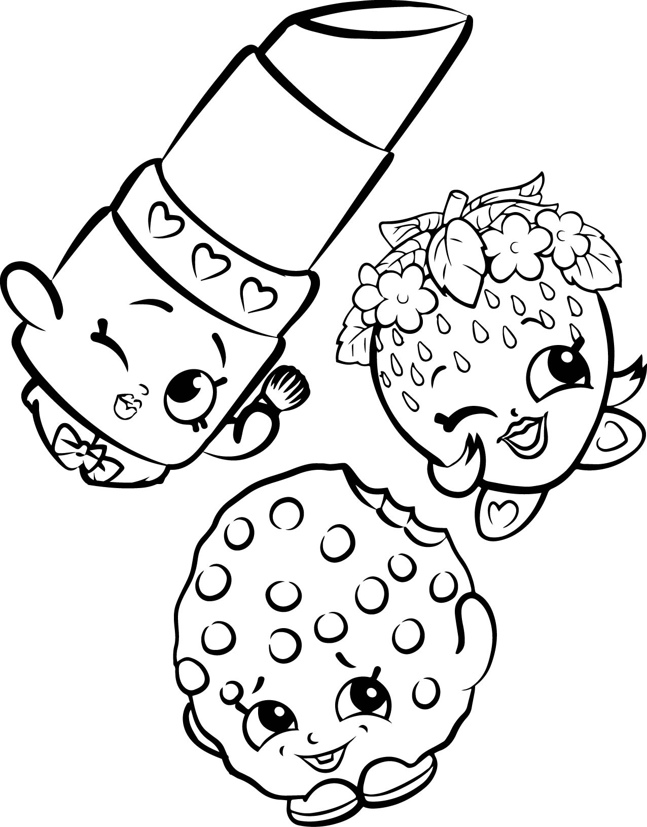 630 Simple Shopkins Lippy Lips Coloring Pages for Kindergarten