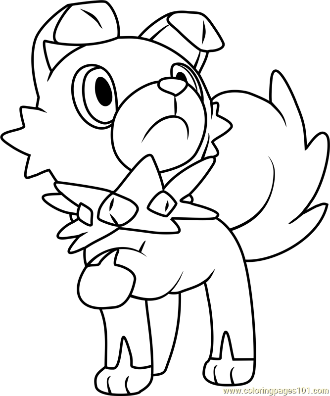 Litten Coloring Page Coloring Pages