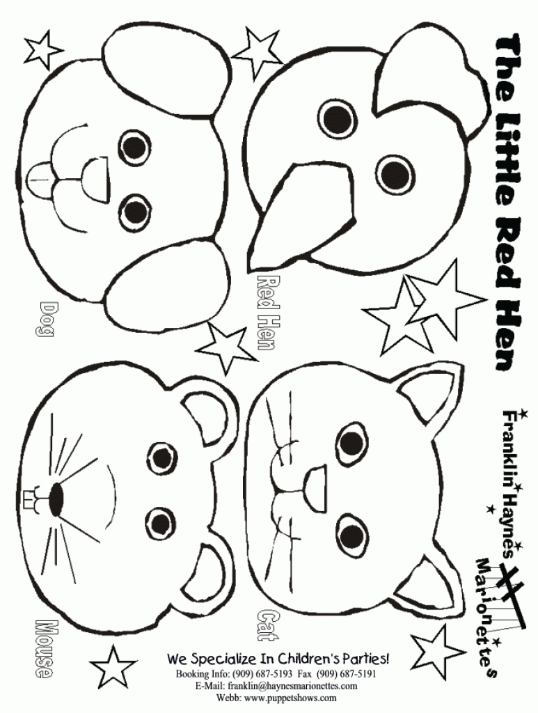 Little Red Hen Coloring Pages at GetColorings.com | Free printable