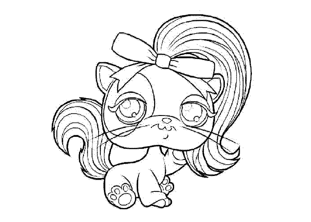 Littlest Pet Shop Cat Coloring Pages at GetColorings.com | Free
