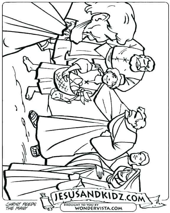 Loaves And Fishes Coloring Page At Getcolorings.com 