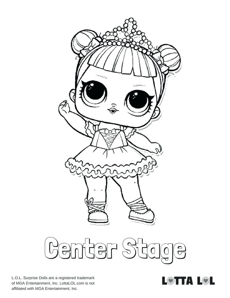 lol coloring stage center surprise doll colouring lotta printable kitty confetti pop queen unicorn series lottalol sheets getcolorings sugar birthday
