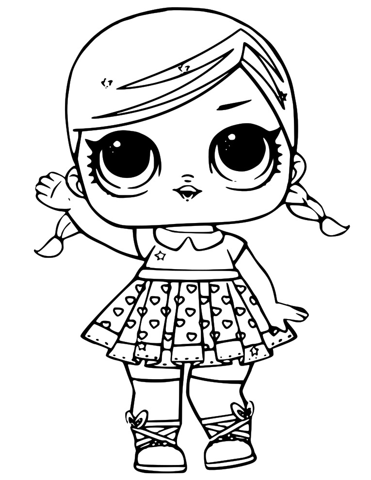 Lol Dolls Coloring Pages at Free printable colorings