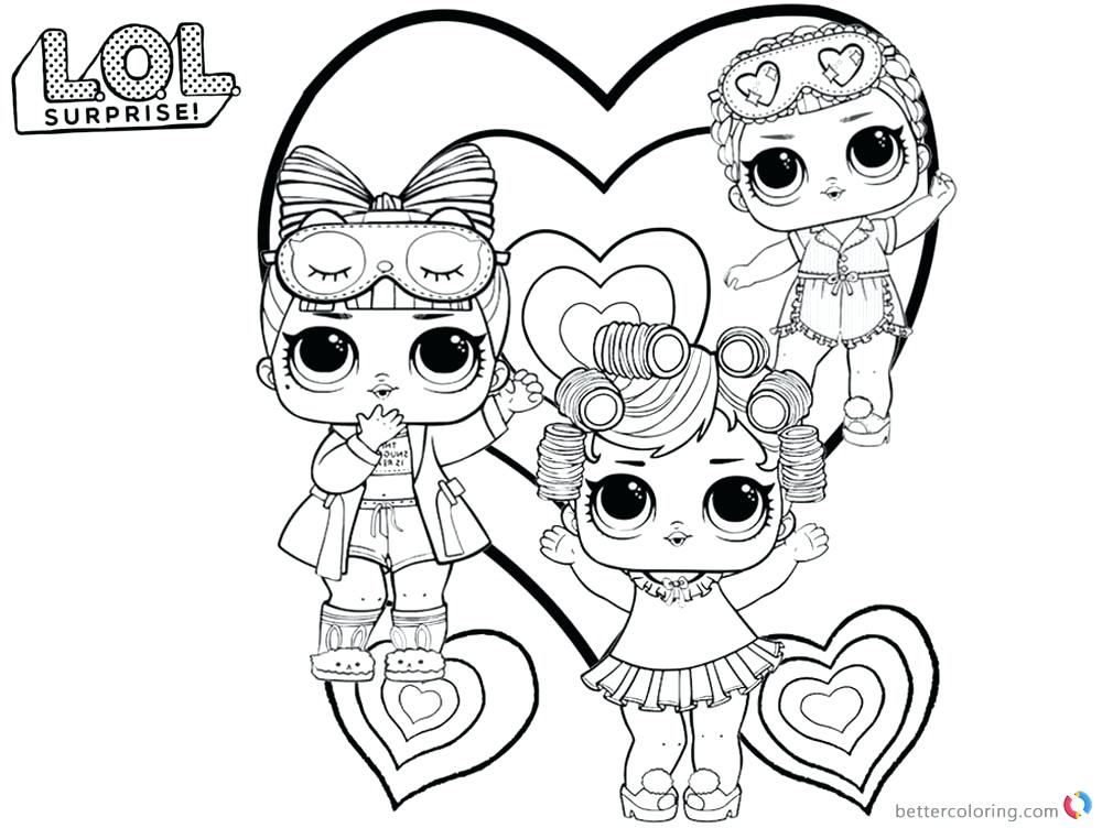 Lol Dolls Printable Coloring Pages at Free printable