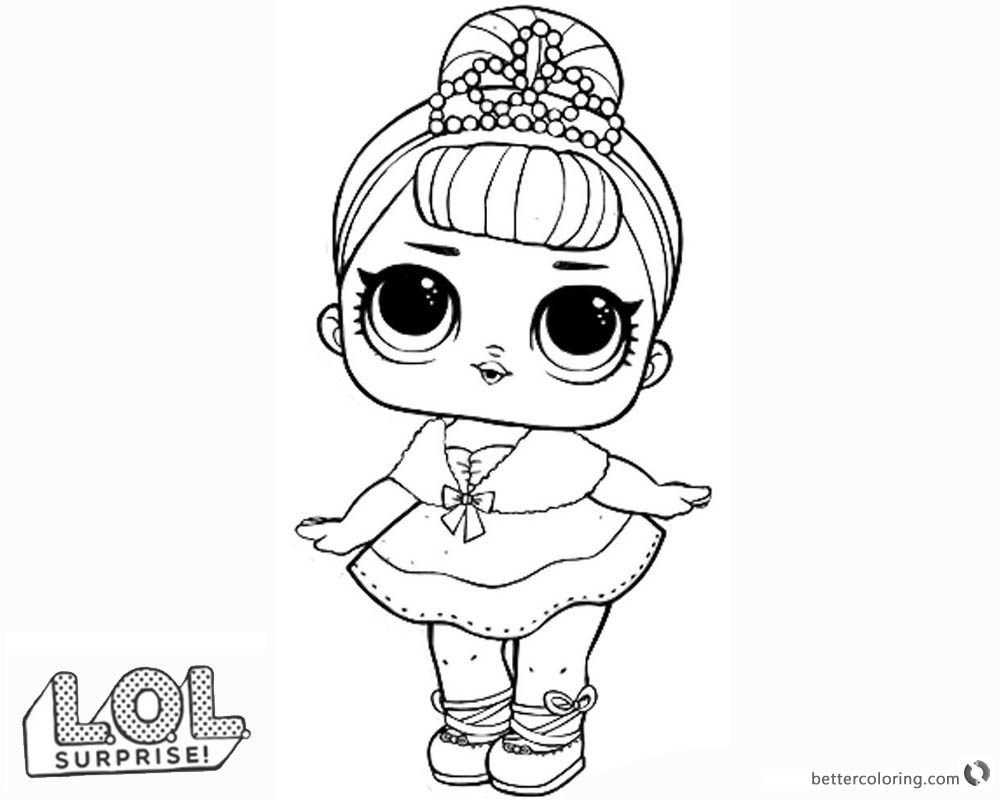 Lol Queen Bee Coloring Page / Queen Bee Glitter LOL Surprise Doll