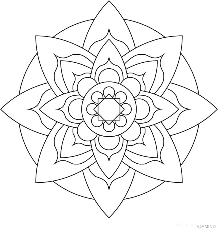 Lotus Mandala Coloring Page at GetColorings.com | Free printable