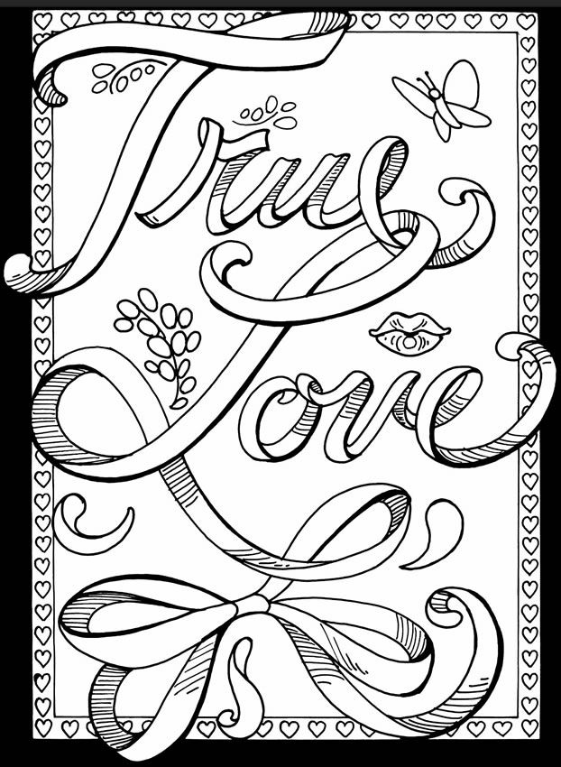 Love Coloring Pages For Teens at GetColorings.com | Free printable