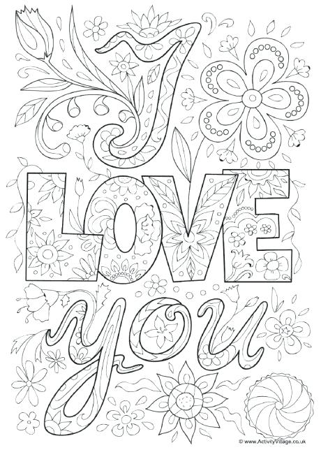 Love Coloring Pages Free Printable At Free Printable Colorings Pages To Print 