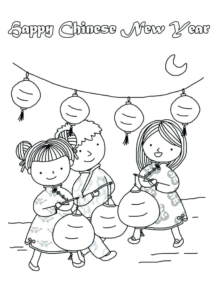 Lunar New Year Coloring Pages at Free printable