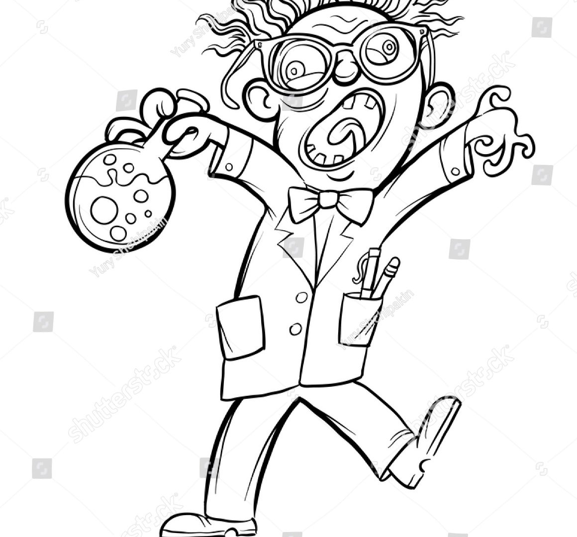 Mad Scientist Coloring Page at GetColorings.com | Free printable