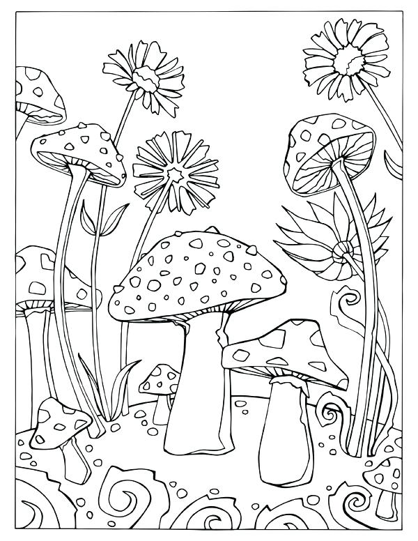 Magic Mushroom Coloring Pages_ at GetColorings.com | Free printable