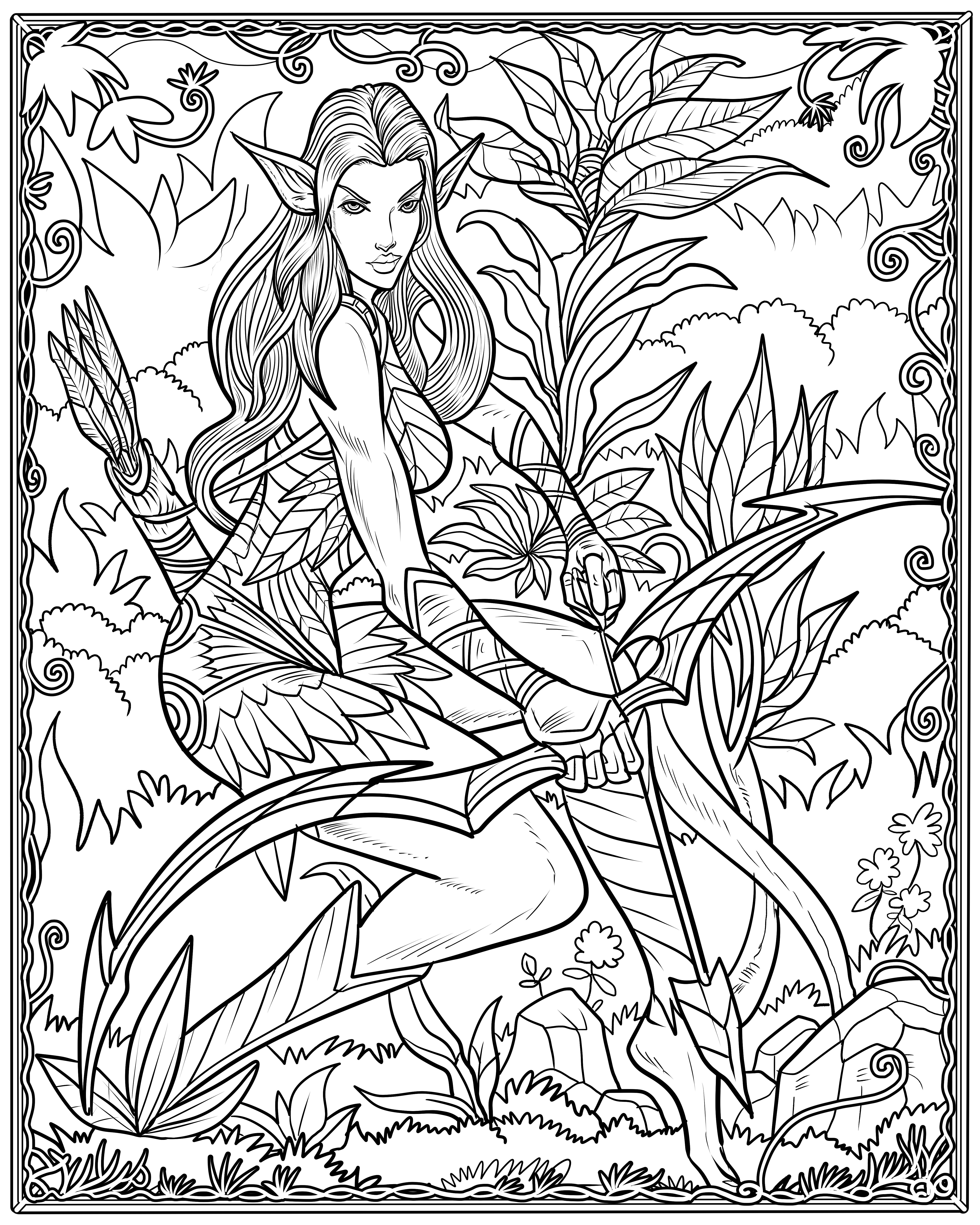 Fantasy Creatures Coloring Pages at GetColorings.com | Free printable