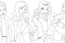 Mal And Evie Coloring Pages At Getcolorings Free Printable