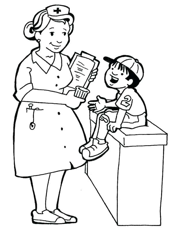 Male Nurse Coloring Pages at GetColorings.com | Free ...