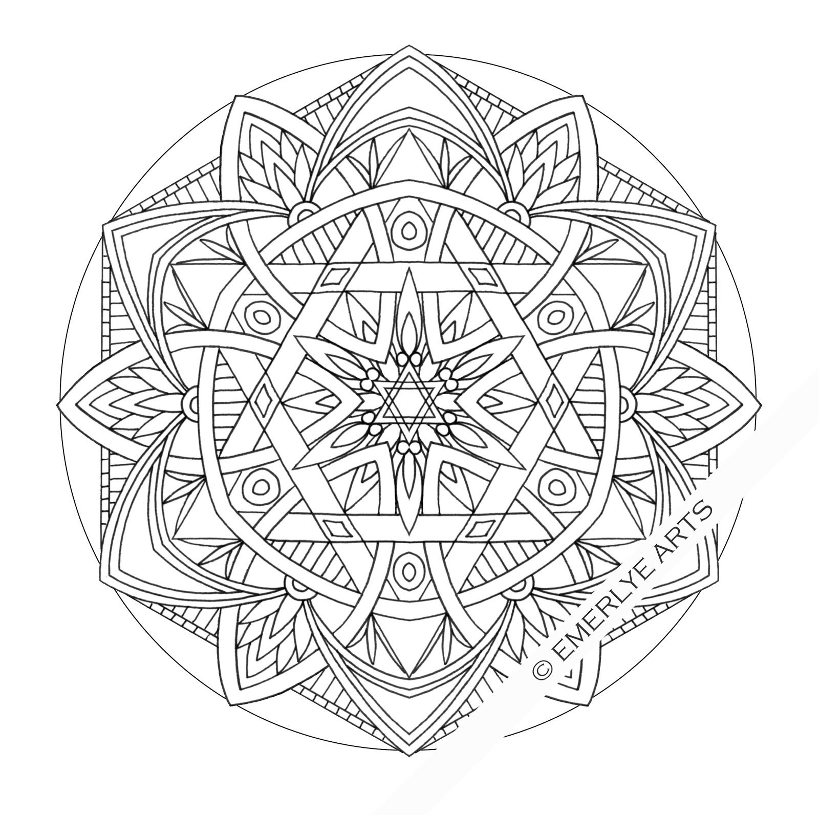 Mandala Coloring Pages Advanced Level Printable at