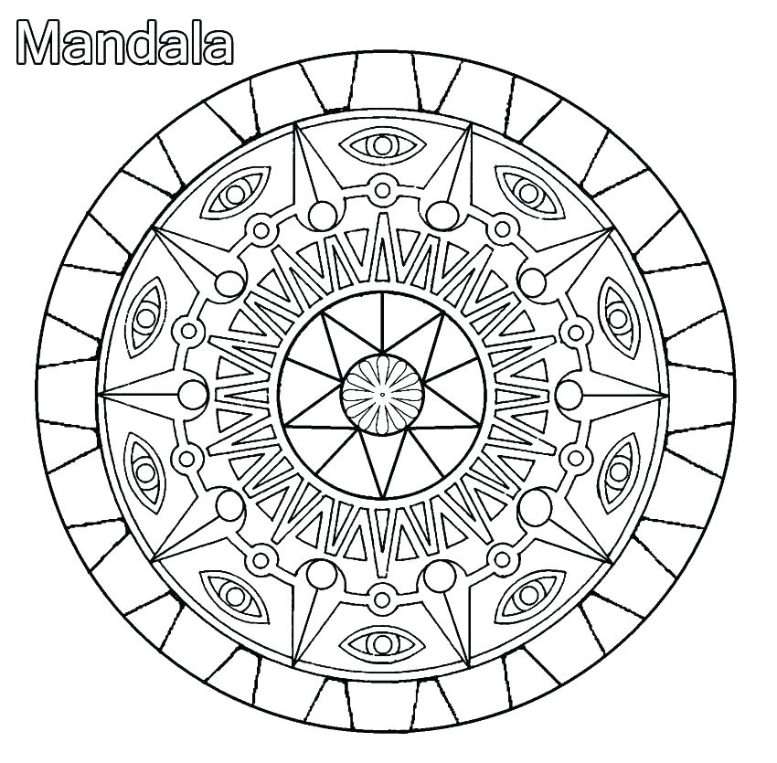 Mandala Coloring Pages Advanced Level Printable at