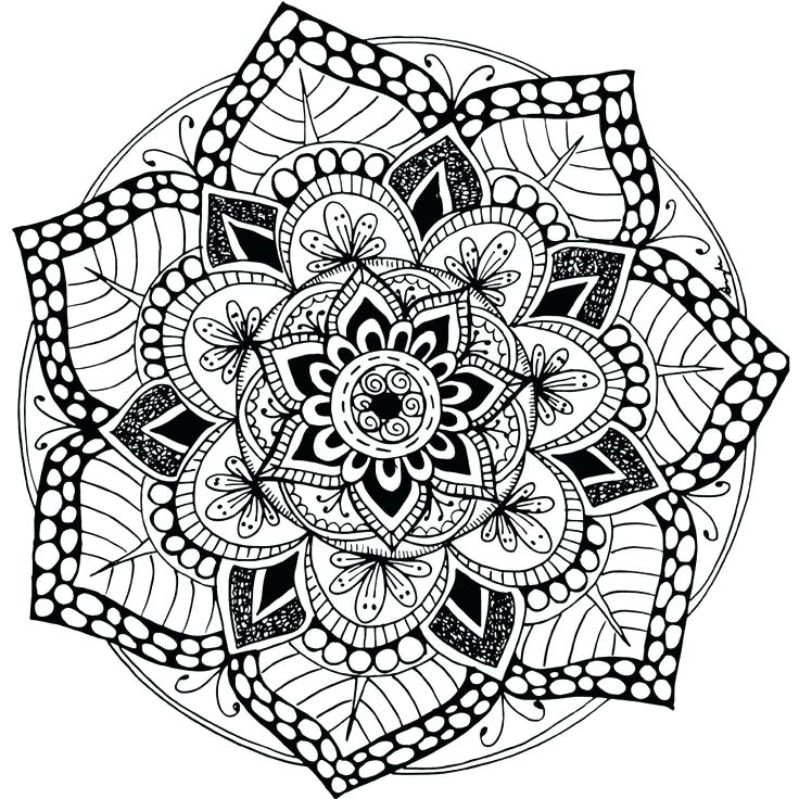 mandala coloring pages colored at getcolorings  free