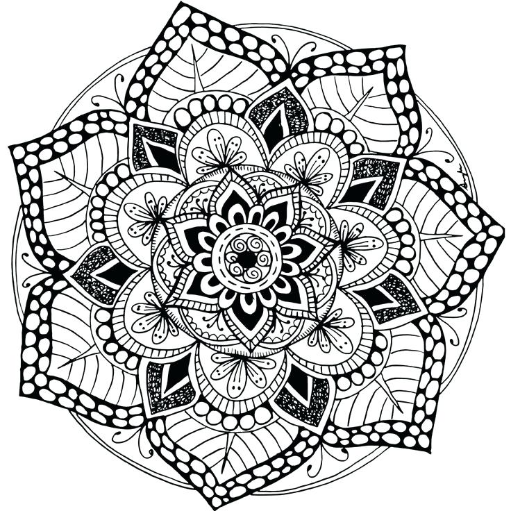 Mandala Coloring Pages Colored at Free printable