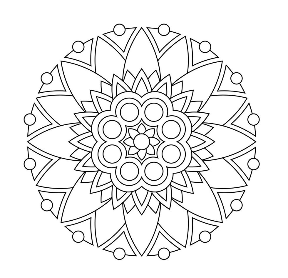 Mandala Design Coloring Pages at GetColorings.com | Free printable