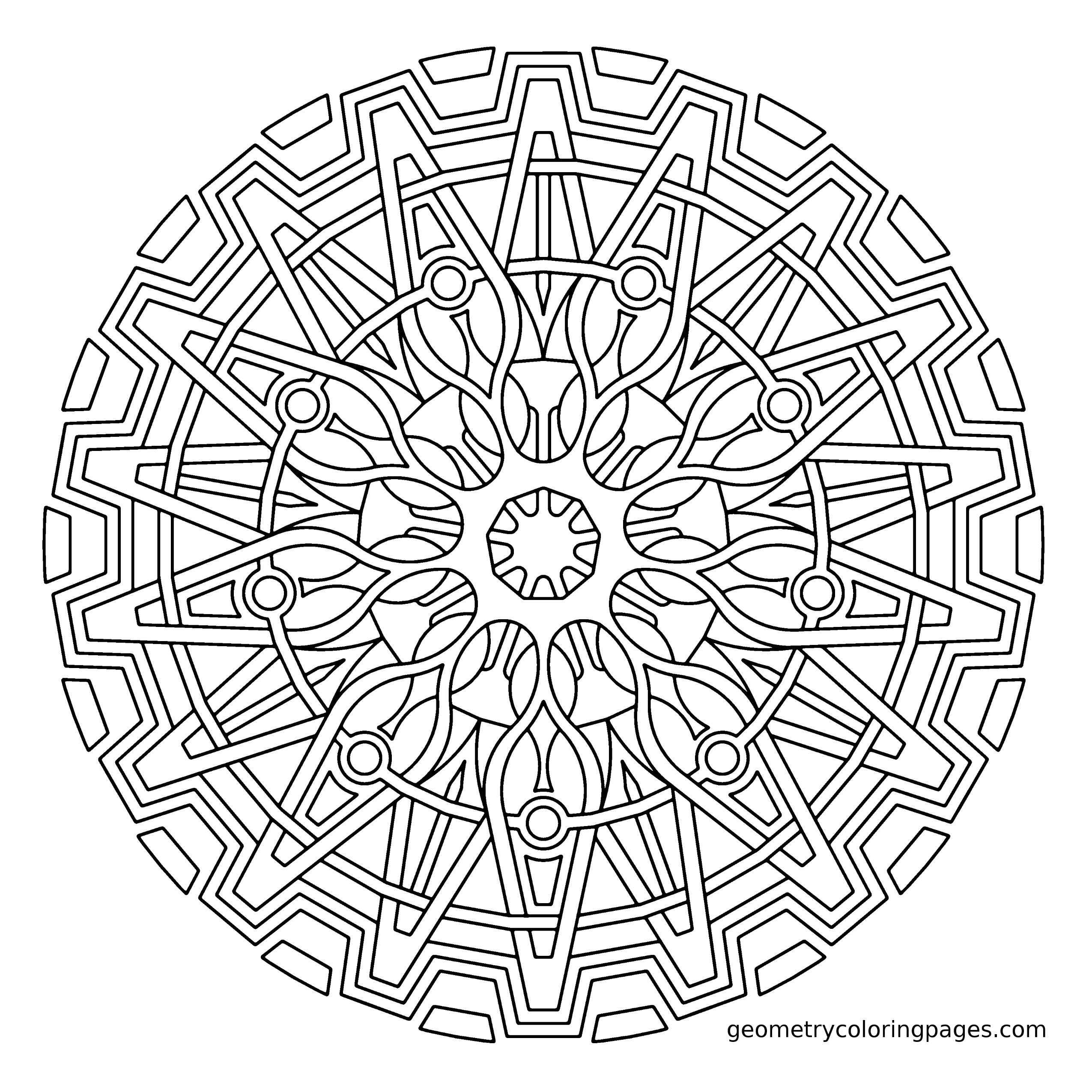 ️Meditation Mandala Coloring Pages Free Download| Gambr.co