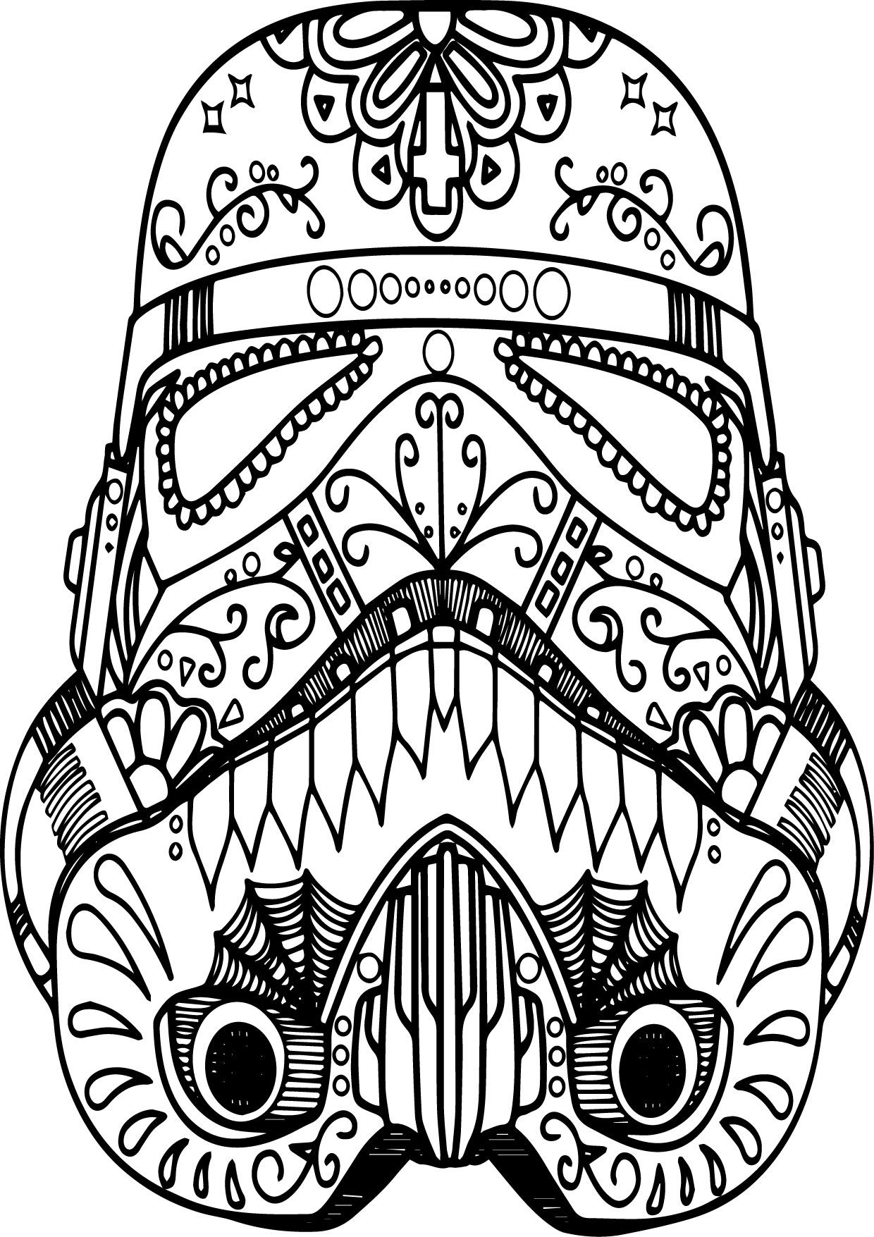 Mandala Skull Coloring Pages at GetColorings.com | Free printable
