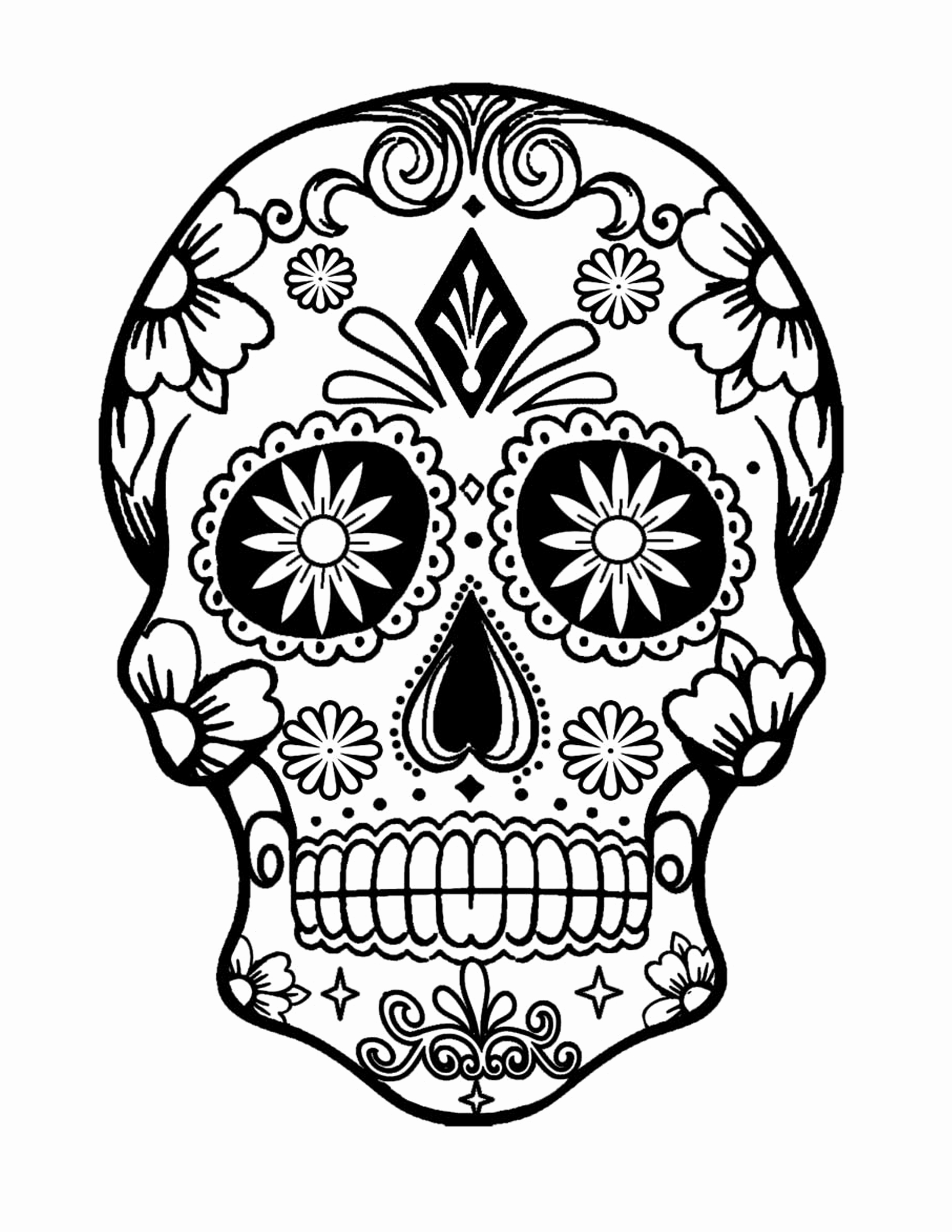 Mandala Skull Coloring Pages At GetColorings Free Printable 