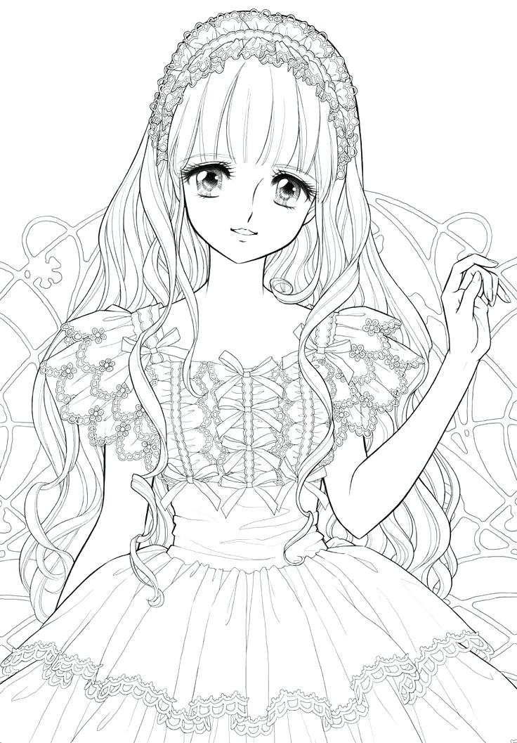 Manga Coloring Pages For Adults At Free Printable Colorings Pages To Print 