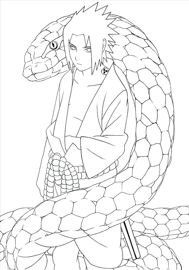 Manga Coloring Pages For Kids At Free Printable