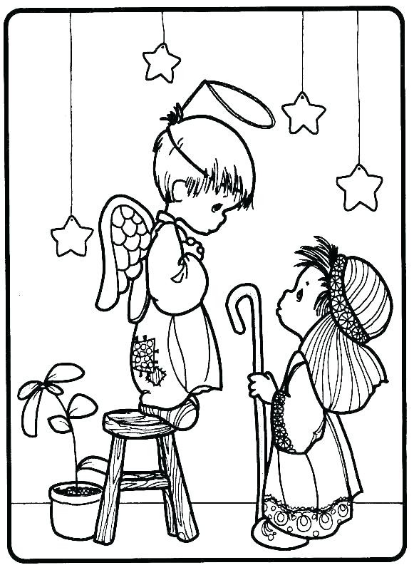 Manger Scene Coloring Page at GetColorings.com | Free printable