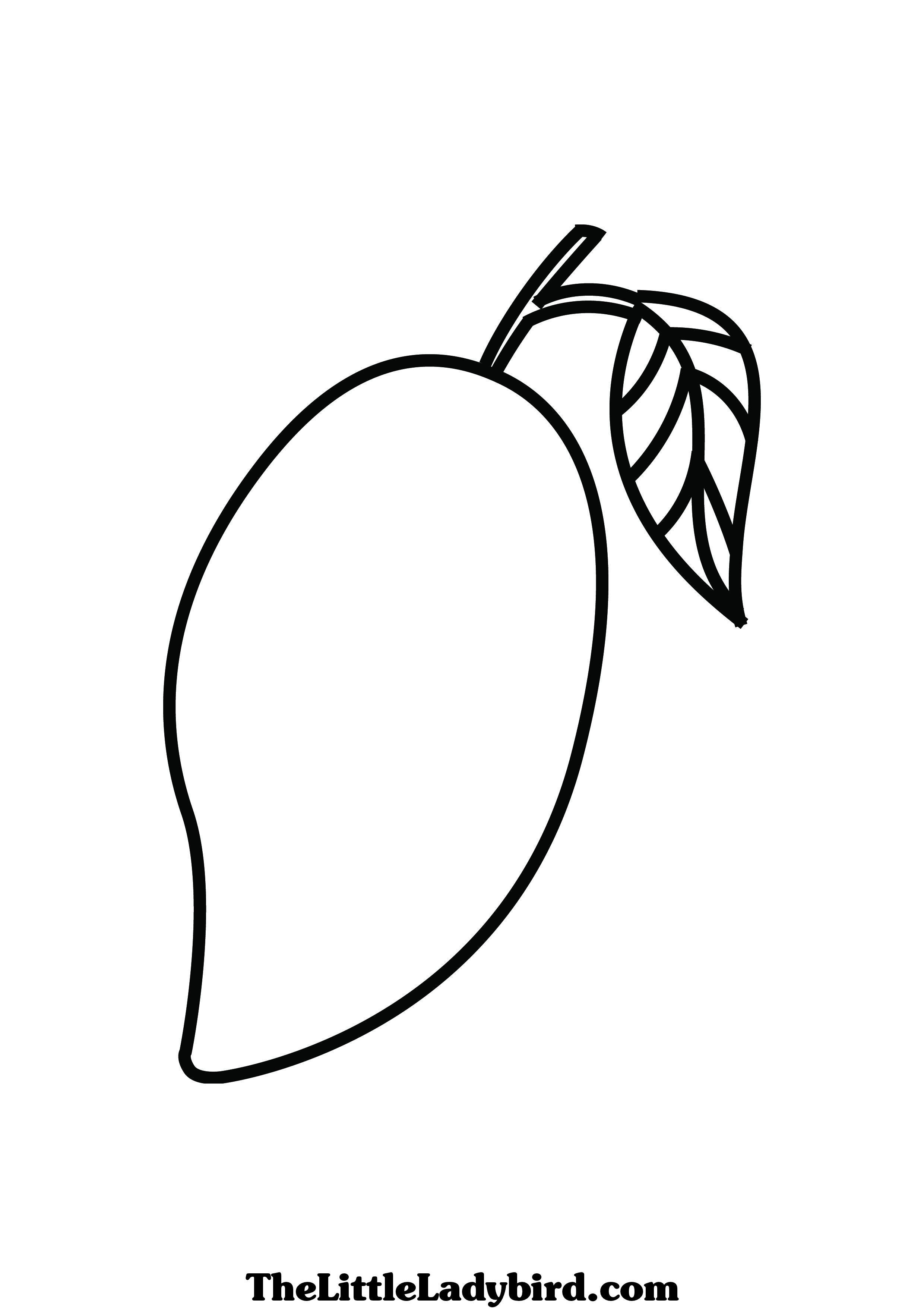 Mango Coloring Pages at GetColorings.com | Free printable colorings