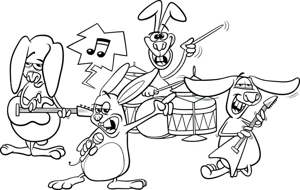 Rock Band Coloring Pages Printable Coloring Pages
