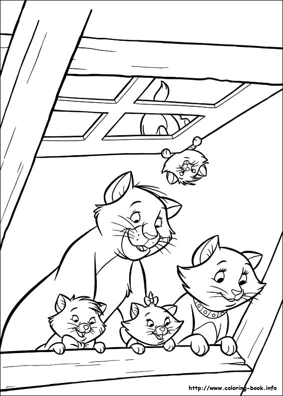 Marie Aristocats Coloring Pages At Getcolorings.com 