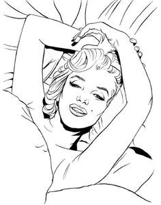 Marilyn Monroe Coloring Page At Getcolorings Com Free Printable