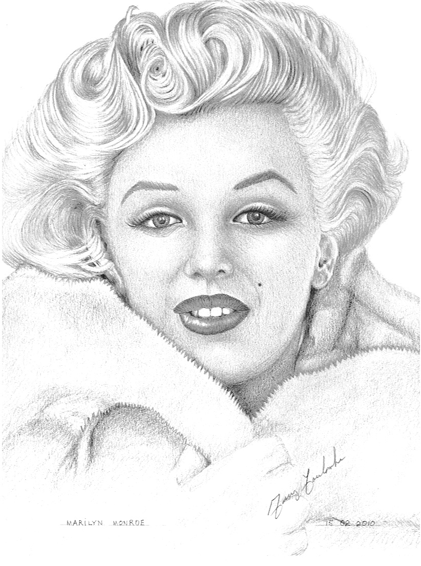 Marilyn Monroe Coloring Page at Free printable