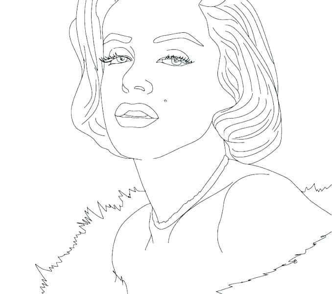 Marilyn Monroe Coloring Pages At Free Printable