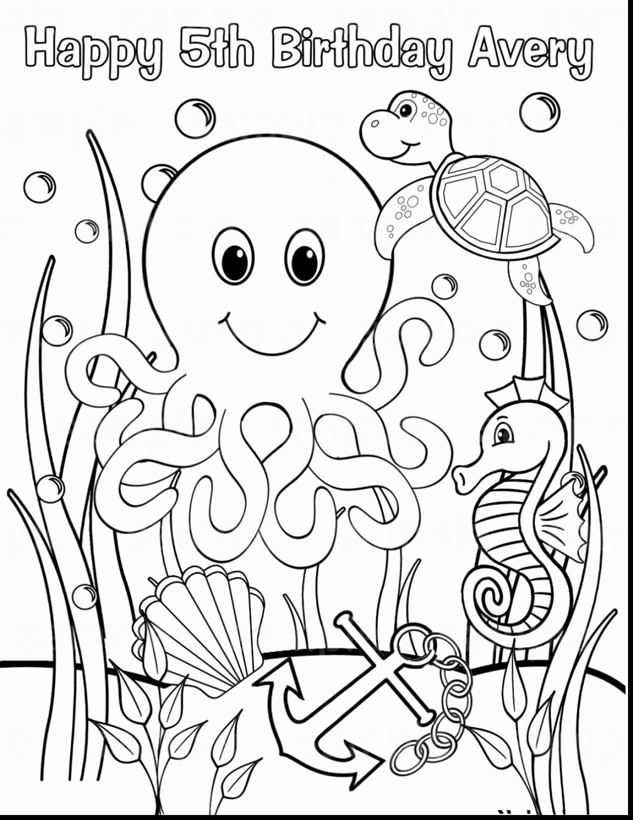 Marine Animals Coloring Pages At Free Printable