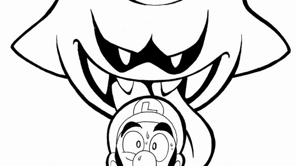 Mario Boo Coloring Pages at GetColorings.com | Free printable colorings